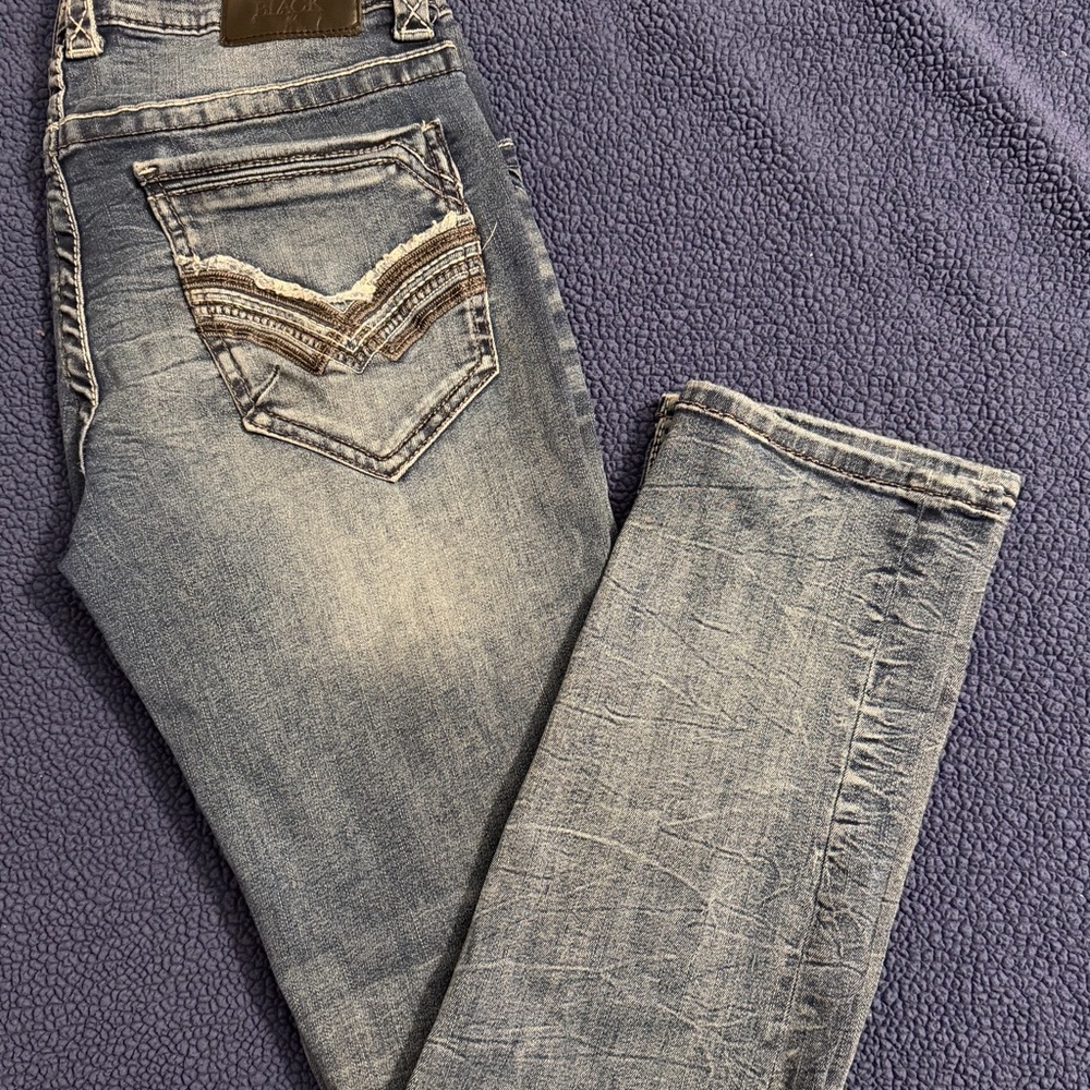 Buckle Black Men's Dark Wash Straight Jeans